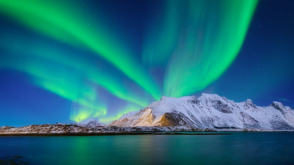 Aurora,Borealis,In,Scandinavia.,Norway,,Lofoten,Islands.,Northern,Lights,Over Check the season, weather, and peak season