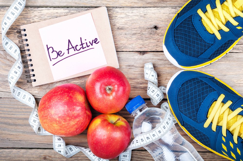 Sport,Shoes,,Apples,,Bottle,Of,Water,,Measuring,Tape,And,Words diet running